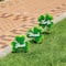 Glitzhome® 36.75" St. Patrick's Metal Shamrock Yard Stake Set